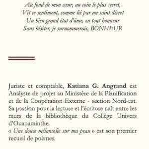 Une douce mélancolie sur ma peau