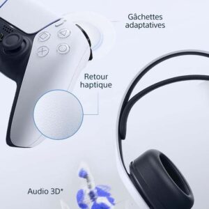 Sony, PlayStation 5 Édition Standard, PS5 avec 1 Manette Sans Fil DualSense, Couleur : Blanche